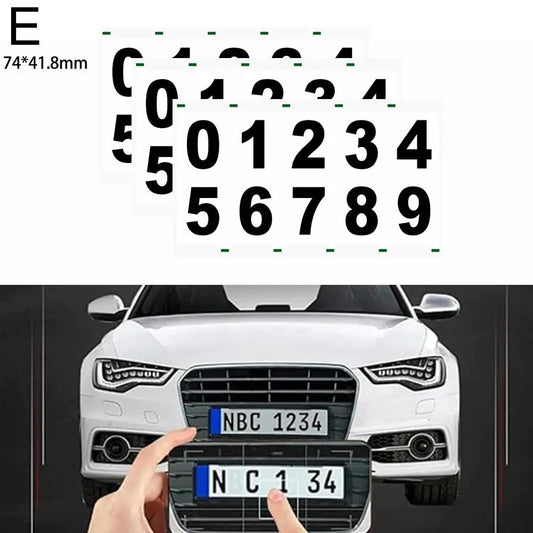 Nanofilm License Plate Stickers